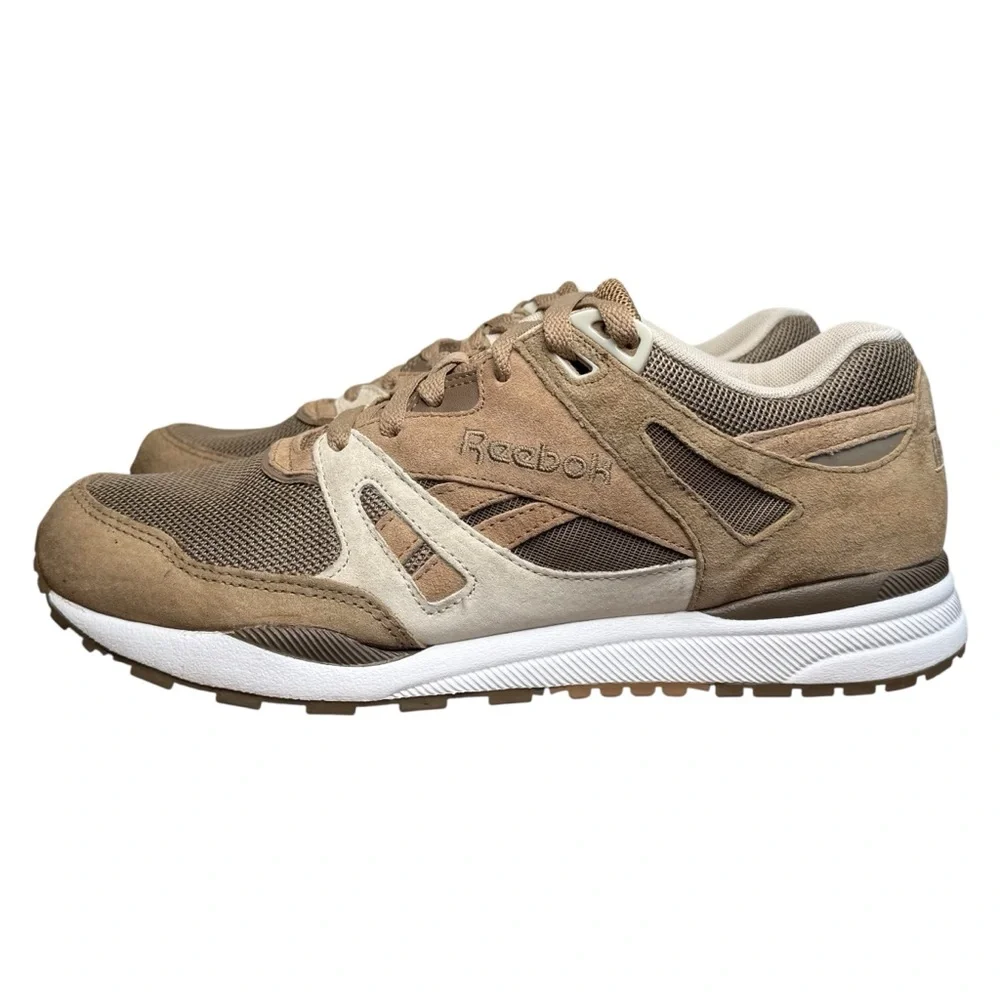 Reebok Ventilator Hexalite Men's Tan/Brown Suede & Mesh Sneakers Shoes Size 9